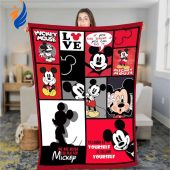 Mickey Mouse Mickey Lover Disney Fan Quilt Blanket - Blanket Home Decor Gift