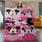 Mickey Mouse Minnie Mouse Gift For Fan Quilt Blanket Cozy And Soft Blanket Home Decor Gift 1.jpeg - demo10