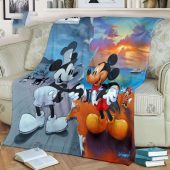 Mickey Mouse Original Amp Current Black And White And Colorful Fleece Blanket Blanket Home Decor Gift 3.jpeg - demo10
