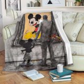 Mickey Mouse Pencil Art Walt Disney And Mickey Mouse Fleece Blanket Blanket Home Decor Gift 1.jpeg - demo10