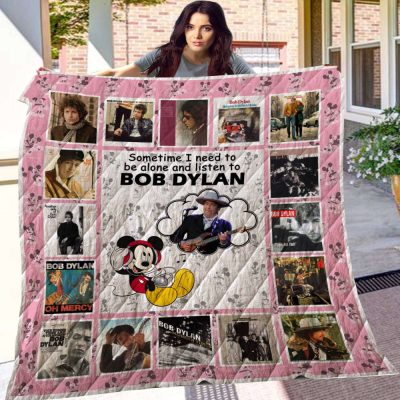 Mickey Mouse Quilt Blanket, Bob Dylan Mickey 3D Quilt Blanket - Blanket Home Decor Gift