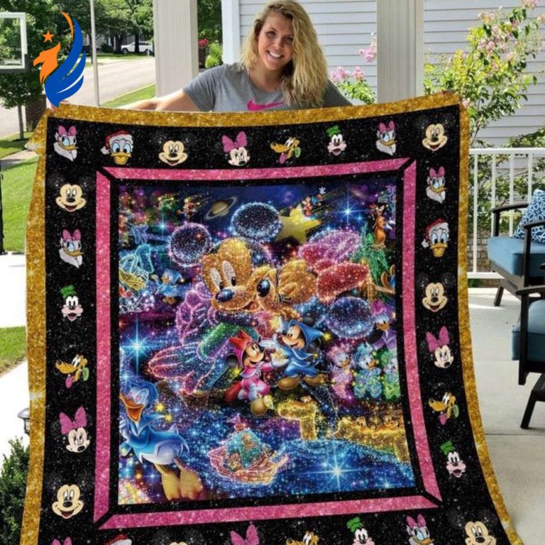 Mickey Mouse Quilt Blanket, Mickey And Friends 3D Quilt Blanket - Blanket Home Decor Gift