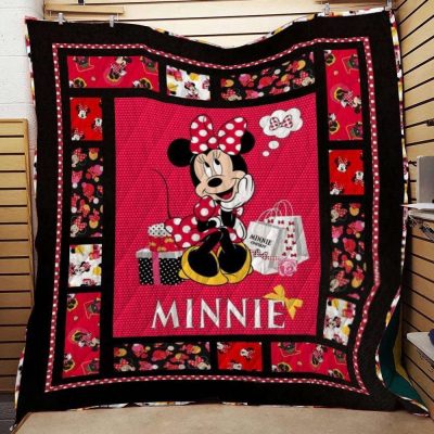 Mickey Mouse Quilt Blanket, Minnie Mouse Quilt Blanket - Blanket Home Decor Gift