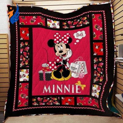Mickey Mouse Quilt Blanket, Minnie Mouse Quilt Blanket - Blanket Home Decor Gift