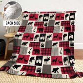 Mickey Mouse Quilt Blanket Rustic Deer And Moose Sherpa Fleece Blanket Blanket Home Decor Gift 1.jpeg - demo10