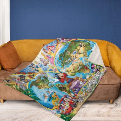 Mickey Mouse Sherpa Fleece Quilt Blanket BL1199 - Blanket Home Decor Gift