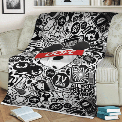 Mickey Mouse Sherpa Fleece Quilt Blanket BL1490 - Blanket Home Decor Gift