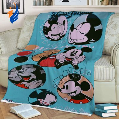 Mickey Mouse Sherpa Fleece Quilt Blanket BL1714 - Blanket Home Decor Gift