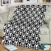 Mickey Mouse Signature Symbol In Black And White Pattern Funny Fleece Blanket Blanket Home Decor Gift 1.jpeg - demo10