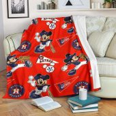 Mickey Plays Astros Fleece Blanket For Baseball Fan Blanket Home Decor Gift 3.jpeg - demo10
