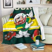 Mickey Plays Ducks Fleece Blanket For Football Fan Blanket Home Decor Gift 1.jpeg - demo10