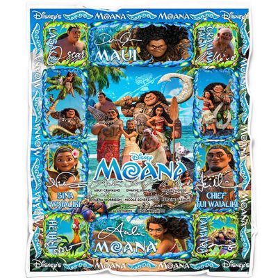 Moana Princess Disney Quilt Fleece Blanket