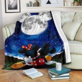 Moonlight Mickey And Minnie Fleece Blanket For Bedding Decor Blanket Home Decor Gift 1.jpeg - demo10