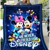 Never Too Old Mickey And Minnie Sherpa Fleece Quilt Blanket Bl1908 Blanket Home Decor Gift 1.jpeg - demo10
