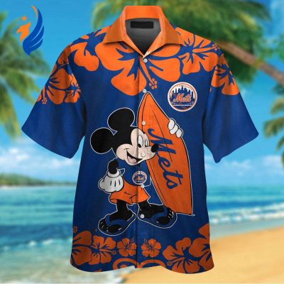 New York Mets & Mickey Mouse Hawaiian Shirt: A Perfect Blend of Sports and Disney Magic!