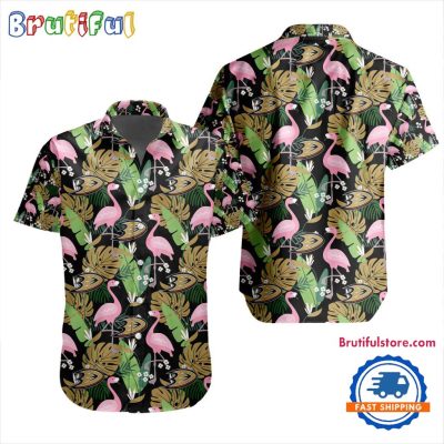 NHL Anaheim Ducks Special Flamingo Hawaiian Design Button Shirt