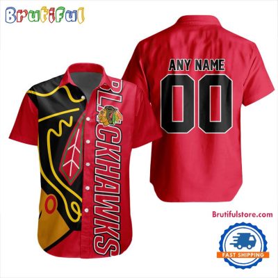 NHL Chicago Blackhawks New Design Hawaiian Shirt, Hockey Team Button Shirt NHL Chicago Blackhawks New Design Hawaiian Shirt, Hockey Team Button Shirt