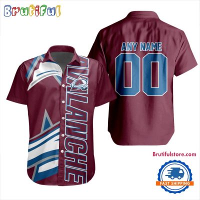NHL Colorado Avalanche New Design Hawaiian Shirt, Hockey Team Button Shirt NHL Colorado Avalanche New Design Hawaiian Shirt, Hockey Team Button Shirt