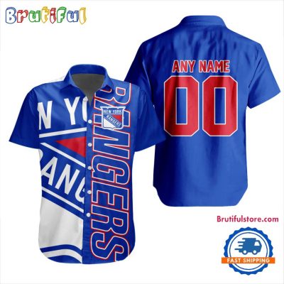 NHL New York Rangers New Design Hawaiian Shirt, Hockey Team Button Shirt