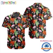 NHL Philadelphia Flyers Special Flamingo Hawaiian Design Button Shirt