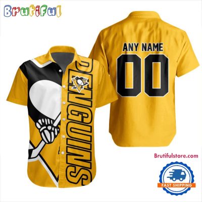 NHL Pittsburgh Penguins New Design Hawaiian Shirt, Hockey Team Button Shirt