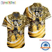 NHL Pittsburgh Penguins Special Movies Character Halloween Design Hawaiian Button Shirt