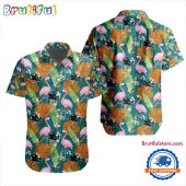 NHL San Jose Sharks Special Flamingo Hawaiian Design Button Shirt