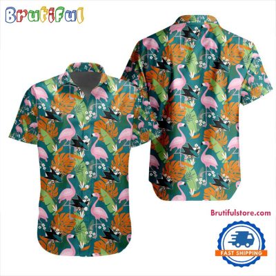 NHL San Jose Sharks Special Flamingo Hawaiian Design Button Shirt