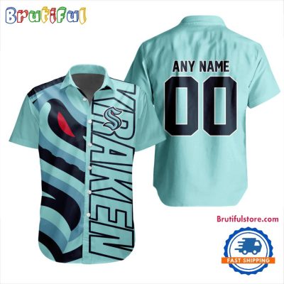 NHL Seattle Kraken New Design Hawaiian Shirt, Hockey Team Button Shirt