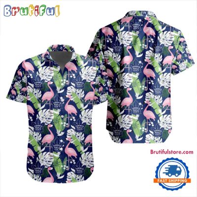 NHL Toronto Maple Leafs Special Flamingo Hawaiian Design Button Shirt