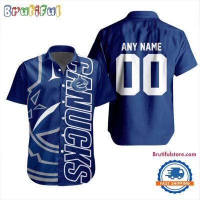 NHL Vancouver Canucks New Design Hawaiian Shirt, Hockey Team Button Shirt