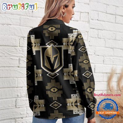 NHL Vegas Golden Knights Special Native American Women's Casual Shirt, Hockey Women's Casual Shirt