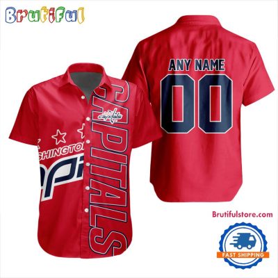 NHL Washington Capitals New Design Hawaiian Shirt, Hockey Team Button Shirt NHL Washington Capitals New Design Hawaiian Shirt, Hockey Team Button Shirt