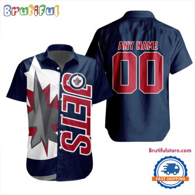 NHL Winnipeg Jets New Design Hawaiian Shirt, Hockey Team Button Shirt