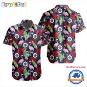 NHL Winnipeg Jets Special Flamingo Hawaiian Design Button Shirt