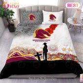 NRL Brisbane Broncos Specialized Design With Anzac Day Bedding Set