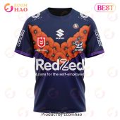 Nrl Melbourne Storm Special Anzac Day Kits 2023 3d Hoodie Super Sober - demo10