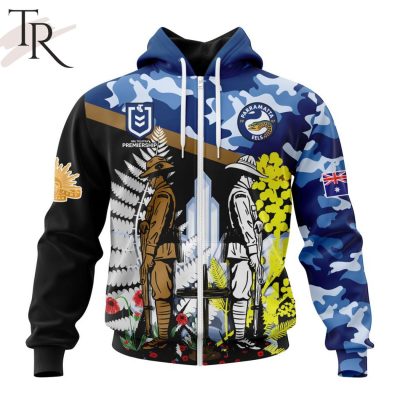 NRL Parramatta Eels Personalized ANZAC Day Design Hoodie