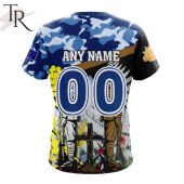 Nrl Parramatta Eels Personalized Anzac Day Design Hoodie Stand Easy Bro - demo10
