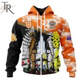 Nrl Wests Tigers Personalized Anzac Day Design Hoodie Loving Click - demo10