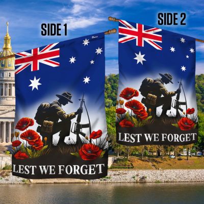 FLAGWIX Lest We Forget Remember Fallen Soldiers Anzac Day Australia Flag MLN2589F - Flagwix FLAGWIX Lest We Forget Remember Fallen Soldiers Anzac Day Australia Flag MLN2589F - Flagwix