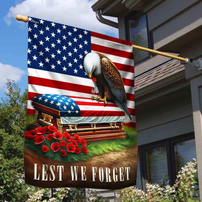 Lest We Forget Memorial Day American Flag TPT1591F - Flagwix