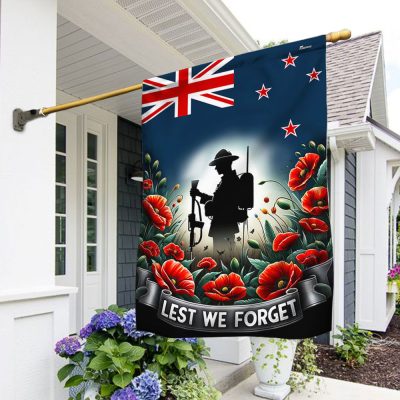 Memorial Day FLAGWIX New Zealand Anzac Day Lest We Forget Flag MLN2708F - Flagwix