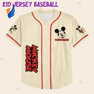 Custom Disney Baseball Shirts - Personalize Mickey and Friends Jersey