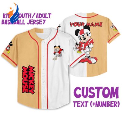 Vintage Disney Mickey Mouse Football Jersey - Perfect Sports Gift for Fans