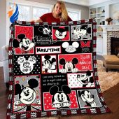 Personalized Disney Mickey Mouse Sherpa Fleece Blanket - Blanket Home Decor Gift