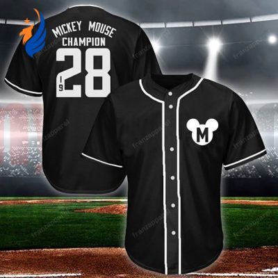 Customized Mickey 3D Baseball Jersey - Personalized Disney Sports Apparel