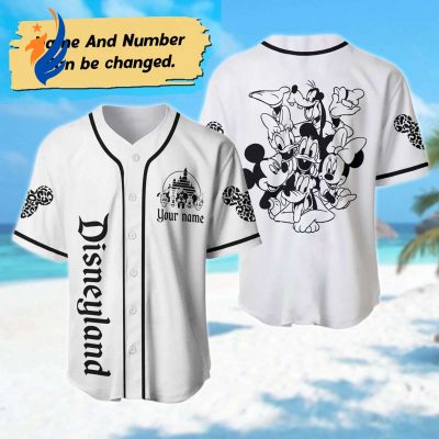 Custom Mickey & Friends Baseball Jersey – Personalized Mickey Mouse Family Basketball Shirt Magic Kingdom