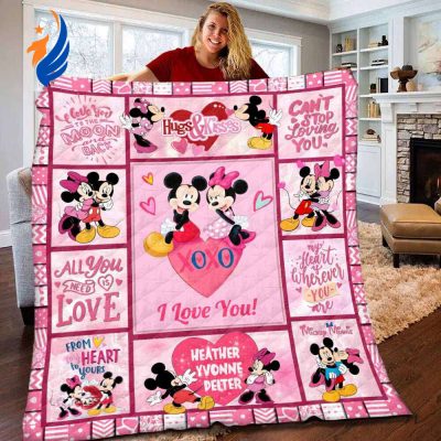 Personalized Mickey Minnie Mouse Baby Plush Blanket - Blanket Home Decor Gift
