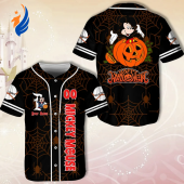 Personalized Mickey Scary Pumpkin Spider Web Halloween Baseball Jersey Shirt.png - demo10